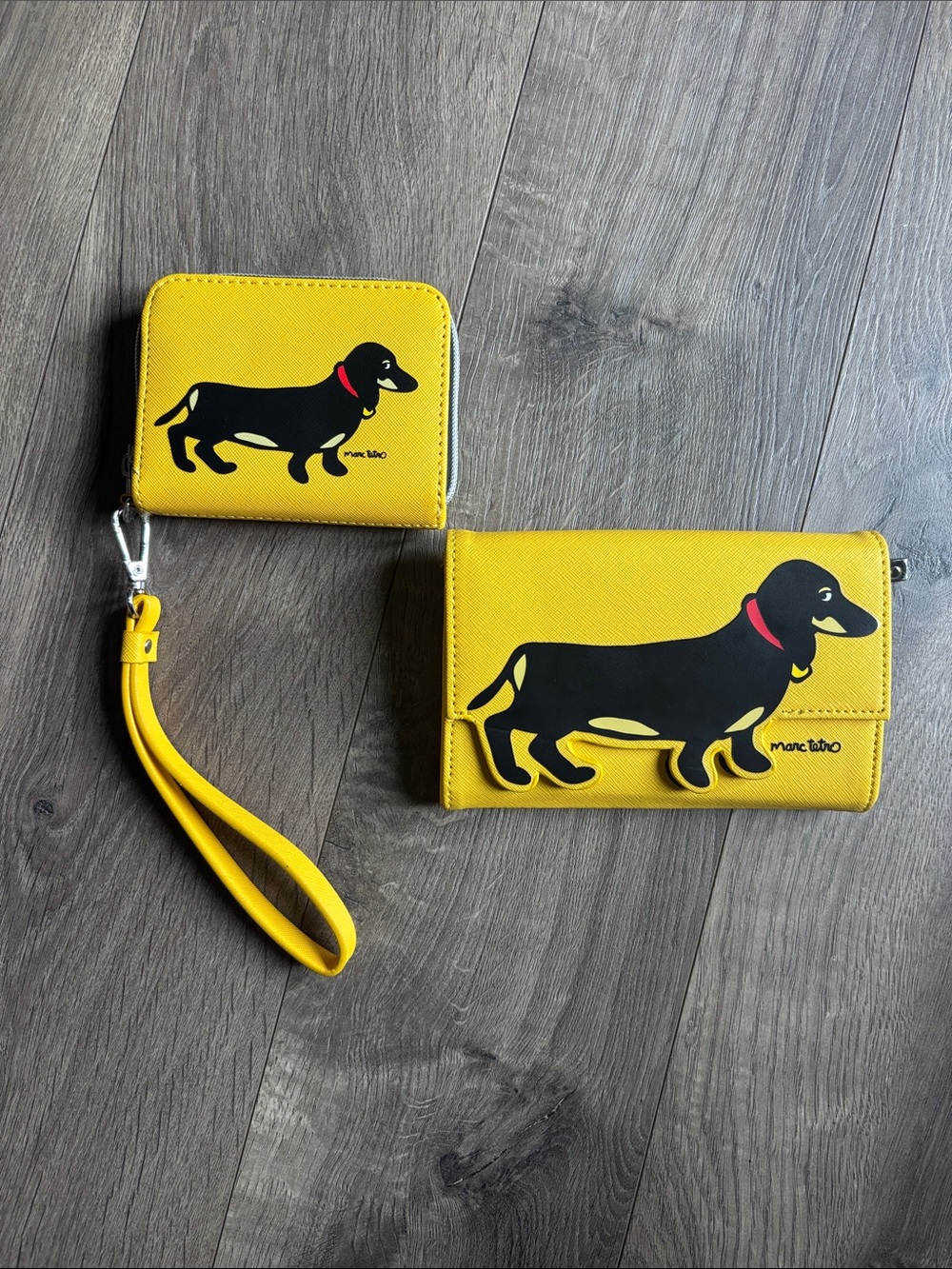 Marc Tetro Dachshund Wallet & Wristlet Set
